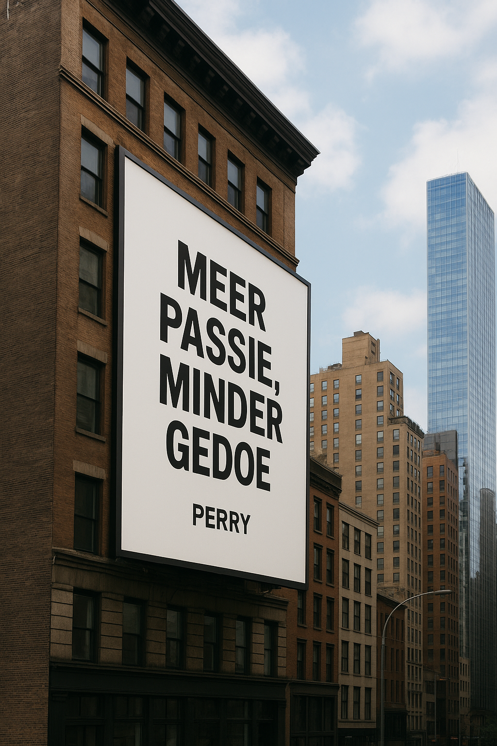 billboard meer passie minder gedoe